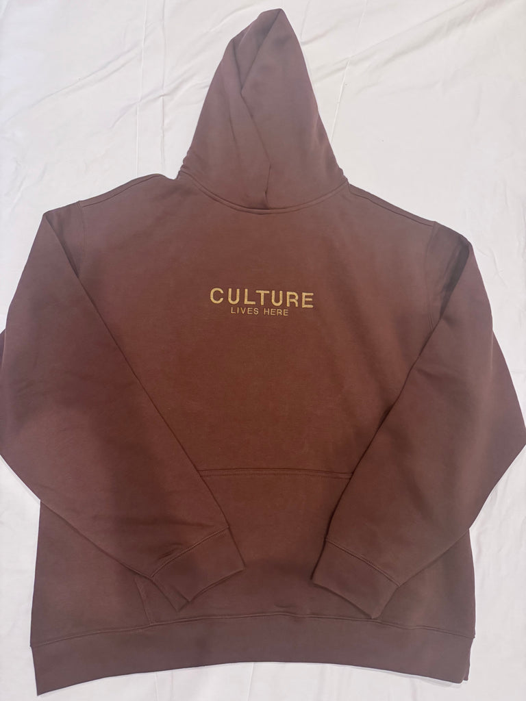 Culture Lives Here  - Brown Pullover